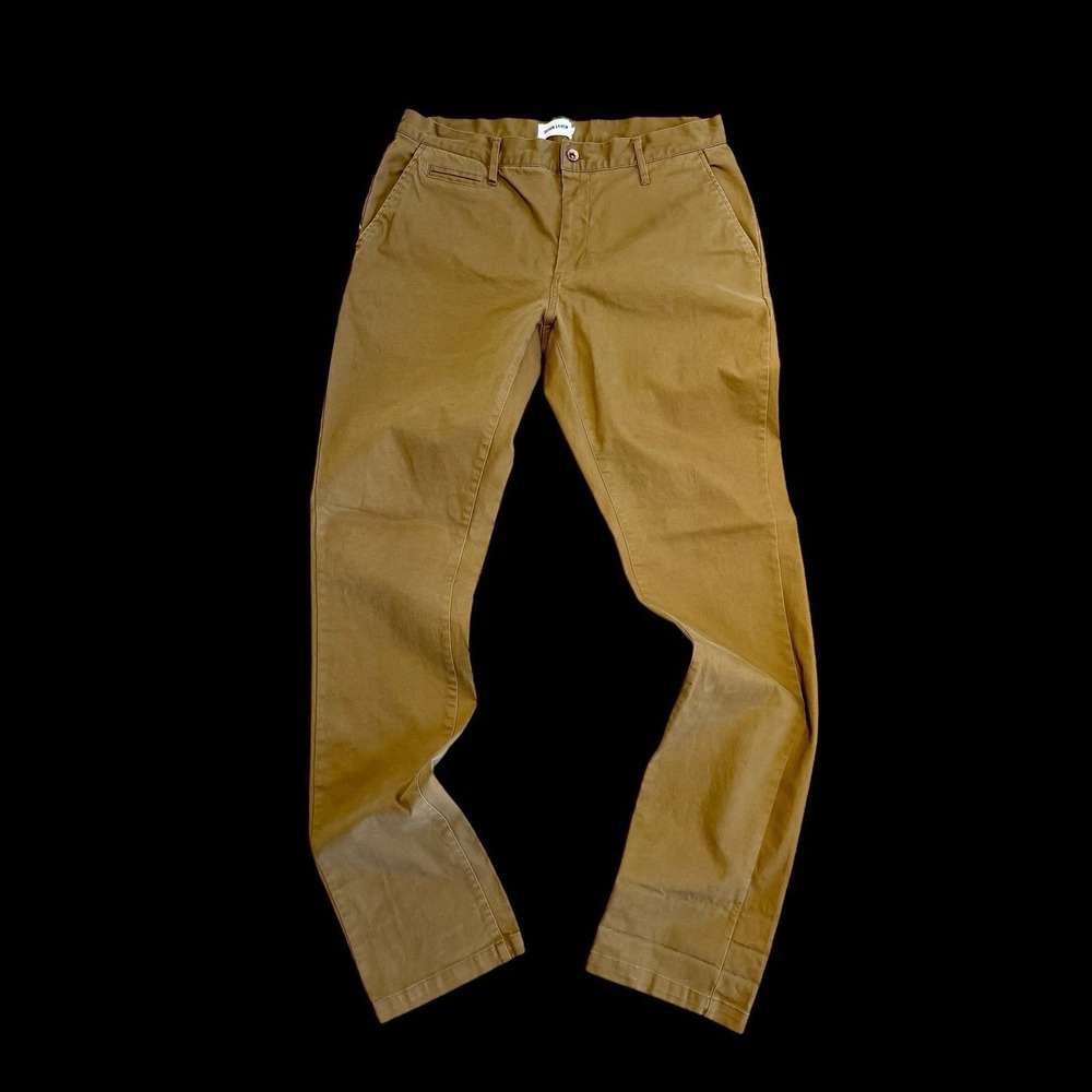 Taylor Stitch Slim Khaki Chino Pants Sz 32x33 Organic Cotton Stretch Tan